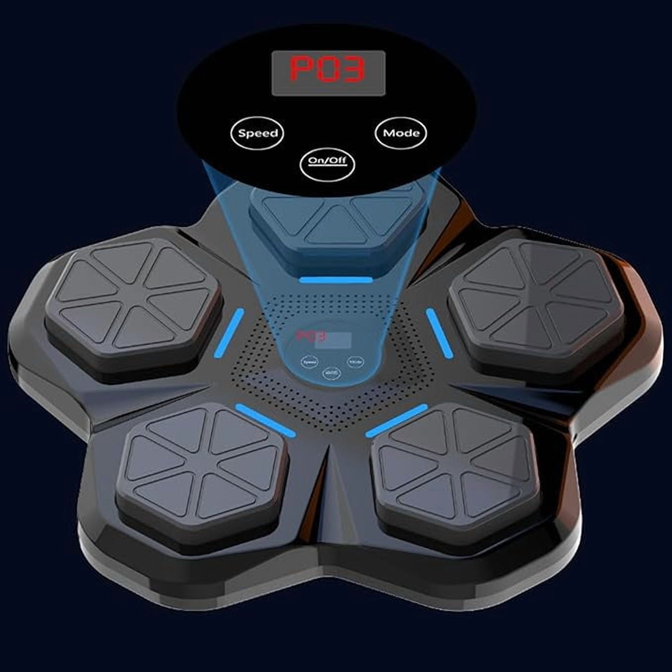 RKXQT Electronic Music Boxing Machine with LED Screen, Rechargeable Wall Mounted Smart Music Boxing Trainer for Home Indoor Gym