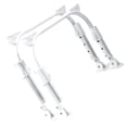 thumbnail image 3 of White Iron Self-locking Folding Desk Legs for Home Use Strong and Durable 1 Pair, 3 of 8
