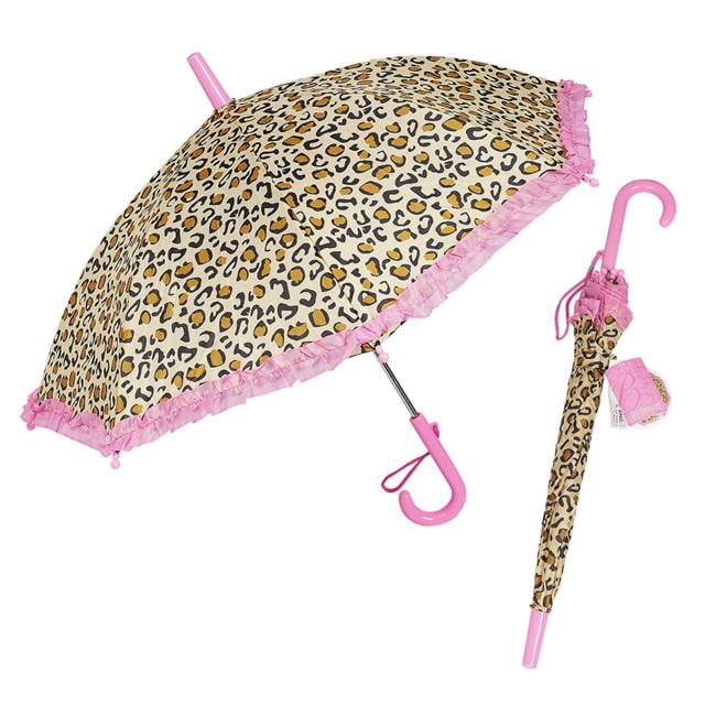 48" Arc Parasol Style 3-Ruffle Auto Umbrella-RainStoppers Rain/Sun UV Costume 