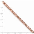 thumbnail image 2 of 925 Sterling Silver Rhod and Rose Gold-plate Morganite, Crtd. White Sapphire Bracelet, 2 of 5