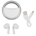 thumbnail image 1 of Wireless Bluetooth5.0 Earbuds Noise Reduction Stereo Sound Earphones Metal 360 Degree Rotatable Headphones for Music Gaming Calling Silver, 1 of 5