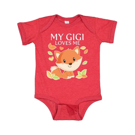 

Inktastic My Gigi Loves Me- Little Fox Gift Baby Boy or Baby Girl Bodysuit