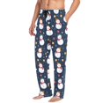 thumbnail image 2 of FORMRS Mens Pajama Pants with Pockets Cotton Sleepwear Lounge Bottoms Sizes S-2XL, Snowman Star Pattern, 2 of 7