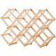 thumbnail image 1 of Estante de madera para vinos, estante de exhibición para sala de estar, vitrina para vinos, adorno plegable para múltiples botellas, soporte de madera maciza para vinos de pino, 1 of 3