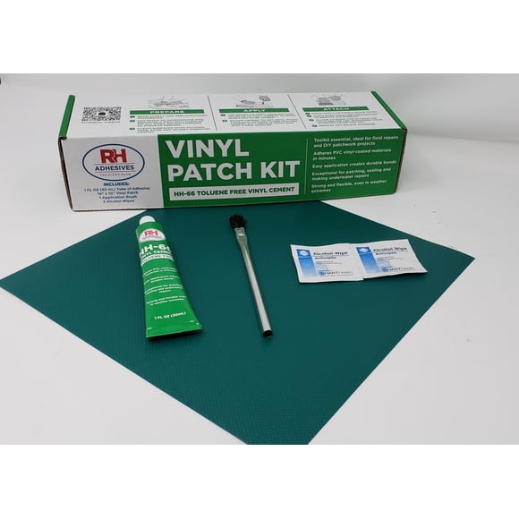 Kit de adhesivos RH de vinilo reforzado con PVC de 10 x 10 cm