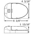 thumbnail image 2 of Optronics RVILL33P Interrupteur Marche/arrêt à Montage Unique (Éclairage Intérieur Led), Blanc, 2 of 4
