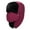 Wine, variant on Winter Trapper Hat for Men Women Faux Fur Hunting Hat Windproof Ski Hunting Hat Cap Warm Bomber Hat with Ear Flap Face Mask