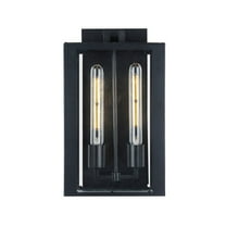 Artcraft Lighting Waterville Collection 2Light Exterior Wall Light, Matte Black