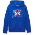 thumbnail image 1 of Under Armour Boys' Rival Fleece Layers Hoodie , Tech Blue (432)/Cerise , Youth Small, 1 of 2
