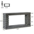 thumbnail image 2 of Resenkos Entryway Table, Console Sofa Table,70.8" Console Table, Wood Rectangular Sofa Table,Grey, 2 of 4