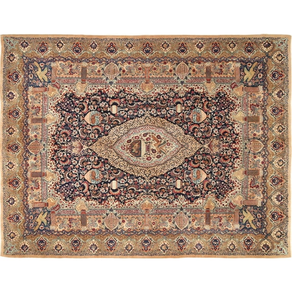Ahgly Company Machine Washable Indoor Rectangle Traditional Sepia Brown Area Rugs, 3' x 5'