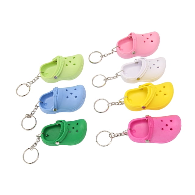 Llavero De Sandalias Con Agujeros, Llavero De Zapatilla De Silicona Suave, Decoración Colgante Multiusos Para Bolsos Para Coches
