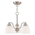 thumbnail image 2 of Livex Somerville 3 L Brushed Nickel Dinette Chandelier Ceiling Fixture 53853-91, 2 of 2