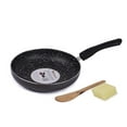thumbnail image 4 of Mumma's LIFE- Non Stick Aluminium Cookware Set 24cm with 3MM Thickness, Dosa Tawa, Kadai with Glass Lid, and Frying Pan Set of 6 Piece (Grey), 4 of 6