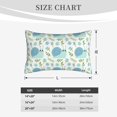 Blue Green Snail Leaves Toddler Pillowcases 14" x 20" Kids