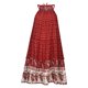 thumbnail image 5 of Vestido casual con cordones y cuello halter sin mangas con cuello redondo y estampado de moda de verano para mujer Fridja  hj2499, 5 of 9