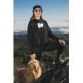 thumbnail image 3 of Old Glory Mens Pomeranian Silhouette Long Sleeve Graphic Hoodie, 3 of 6