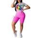 thumbnail image 2 of Jumpingount Conjunto de ropa deportiva para mujer Top de yoga Pantalones cortos Conjunto de ropa deportiva Conjunto de top de yoga Camiseta deportiva de conjuntos de ropa rojo S Jumpingount AP002243-05, 2 of 6