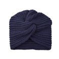 thumbnail image 2 of IAJDKMEK Knitted Turban Hat Women's Warm - Headband Stretchy Cross Baggy Bohemian Cap, Hats for Women, Cap Adjustable Winter, 2 of 4