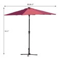 thumbnail image 3 of Outsunny Solar Patio Umbrella w/Outdoor LED Lights, 3 of 4