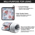 thumbnail image 7 of Pioneer Flower Kitchen Oven Mitt and Pot Holder Sets 4 Pcs for Baking, Cooking and Grilling, Heat Resistant Up To 392 °F, 7 of 7