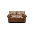 thumbnail image 4 of HomeStock African Artistry 4-Piece Sleeper Sofa Set, 88" L x 37" D x 36" H, Durable Solid Wood Frame with Stylish Rustic Accents, Comfort Included, 4 of 8