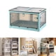 thumbnail image 2 of Organizador de armario con 5 puertas que se abren, duradero, transparente, contenedor de almacenamiento plegable Azul, 2 of 9