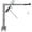 Silver 1000LBS, variant on 1000 LBS Pickup Truck Bed Crane Hydraulic Hoist with Manual Winch 360 Swivel 4 Position Boom Heavy Duty for Industrial Lifting Use Black
