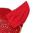 thumbnail image 1 of Dalazy Voile Respirant en Coton Doux Crocheté à la Main avec Oreilles pour Cheval Rouge, 1 of 8