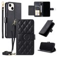 thumbnail image 1 of Funda tipo billetera GANGXUN para iPhone 14 Plus – Tapa abatible con correa para mujer, 1 of 5