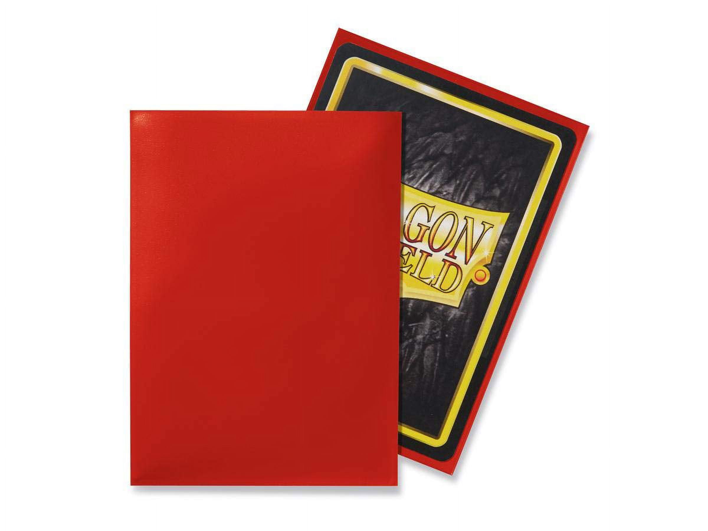 5 Packs Dragon Shield Classic Crimson Standard Size 100 ct Card Sleeves Value Bundle!