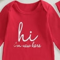 thumbnail image 4 of Kogui Baby Clothes Unisex Baby Boy Clothes Print One Piece Romper Baby Coming Home Outfits Newborn Boy Outfits 0 3 6 9 12 18 24 Months (Red,3-6 Months), 4 of 5