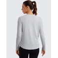 thumbnail image 2 of CRZ YOGA Pima Cotton Crewneck Long Sleeve Shirts for Women Workout Athletic Yoga Casual Tops Soft T-Shirt, 2 of 5