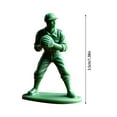 thumbnail image 2 of Classic Toy Set Interesting Green Baseball Soldier Character Miniature Statue for Home Desktop Decoration Baseball Player Figurine Unique Idea, 2 of 8