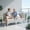 2PCS Light, variant on RADIATA 2Pcs Patio Boho Furniture Sofa Sets with Dark Gray Cushions , All-Weather White PE Wicker Outdoor Conversation Sets for Backyard, Deck, Poolside, Patio Sofa Sectional