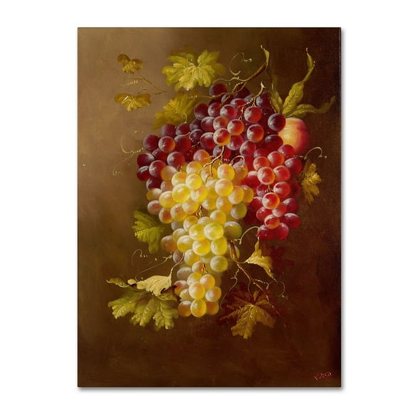Trademark Fine Art "Still Life with Grapes" Canvas Art by Rio