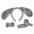 thumbnail image 1 of Long Ears Dog Headband + Bow + Tail Set Cosplay Animal Hair Hoop For Party Multi-color Optional, 1 of 5