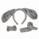 thumbnail image 1 of Long Ears Dog Headband + Bow + Tail Set Cosplay Animal Hair Hoop For Party Multi-color Optional, 1 of 5