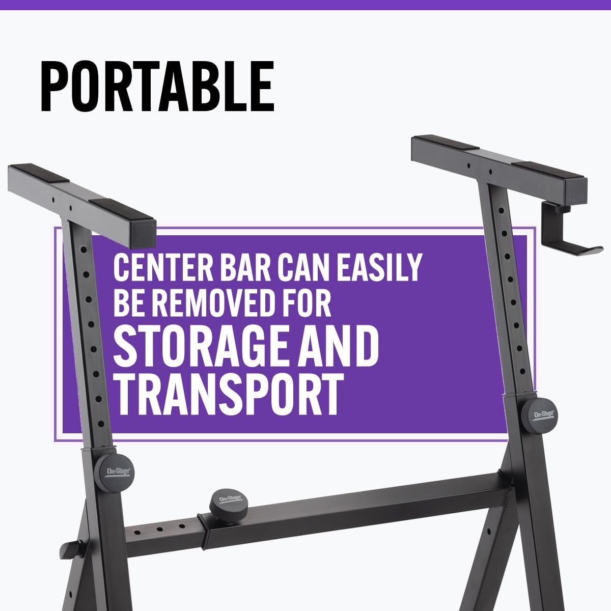 On-Stage KS1355 Single Tier Z Keyboard Stand