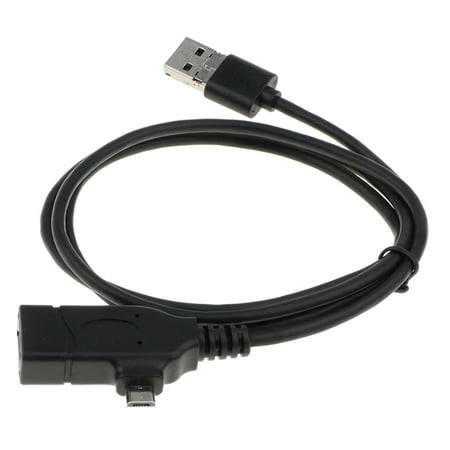 Micro USB Splitter Cable OTG Power Cord USB 2.0 Micro USB Adapter ...