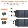thumbnail image 2 of LVYUAN 200 Watt Solar Panel Foldable Solar Charger with Adjustable Kickstands, Portable IP67 Waterproof for Camping, Home, RV, Outdoor, Power Station, off Grid, 2 of 11