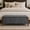 Charcoal, variant on Vknow Furniture Chenille Storage Bench with Solid Wood Legs and Removable Lid for Bedroom Entryway and Living Room,Rust