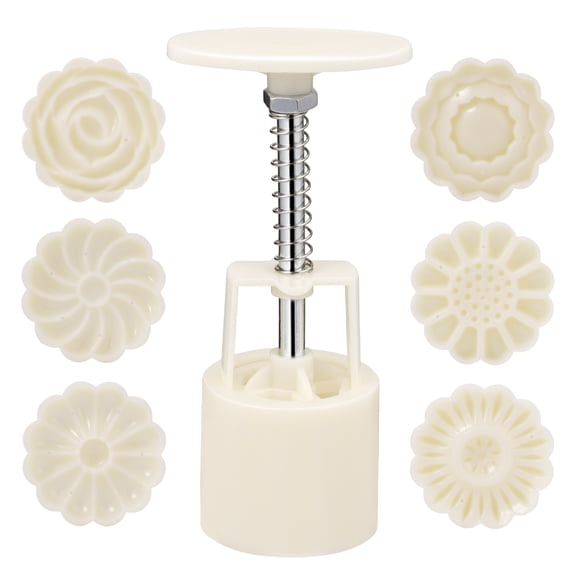 CIMAXIC 1 Set Moon Cake Molds Hand-press Moon Cake Decoration Molds Cookie Stamp Molds Moon Cake Making Mold,5.91"X1.97"X1.97"