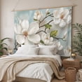 thumbnail image 3 of Vintage Flowers Tapestry for Bedroom Wall Hanging Tapestry, White Country Lily Floral Plant Branch Ceiling Backdrop Tapestries Poster Blanket Wall Decor for Teens Room Living Room Dorm 39" x 59", 3 of 8