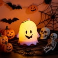 thumbnail image 6 of Halloween Ghost Lantern Flameless Candle - Safe Atmospheric Decor for Home Halloween Decor,White #1, 6 of 6