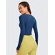 thumbnail image 2 of Remera Crop Top de Manga Larga Butterluxe CRZ YOGA Azul Marino XS, 2 of 4
