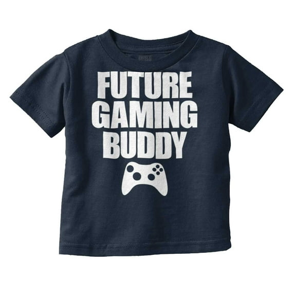 Future Gaming Buddy Gamer Dad Joke Toddler Boy Girl T Shirt Infant Toddler Brisco Brands 12M