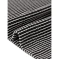 thumbnail image 6 of DARING DIVA Women's Plus Crew Neck Loose Fit Striped Summer Blouse 3X Black, 6 of 6