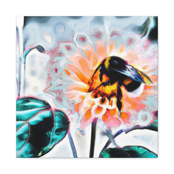 Bumblebee In Neon Pop - Canvas