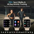 thumbnail image 2 of Montre Intelligente Compatible avec Android et iPhone Samsung, Montre Intelligente 1,91 Pieds' pour Hommes et Femmes, Plus de 100 Modes Sportifs Traqueur de Mise en Forme avec Réponse Passer des Appels/rappel de Messages, IP68 Étanche, Rose, 2 of 7